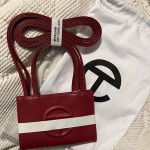 Brand new Small Oxblood Telfar shopping bag